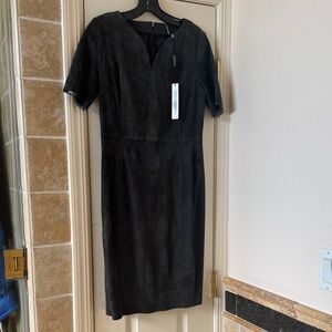 NWT Genuine Lamb suede Midi Dress 6